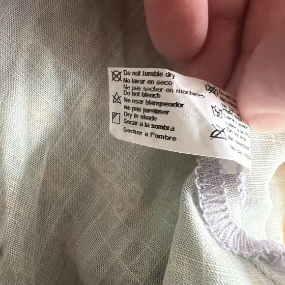 Maaji Florentina Mini Dress Small Bandana Patchwork Pastel Boho Festival Smocked - Picture 13 of 13